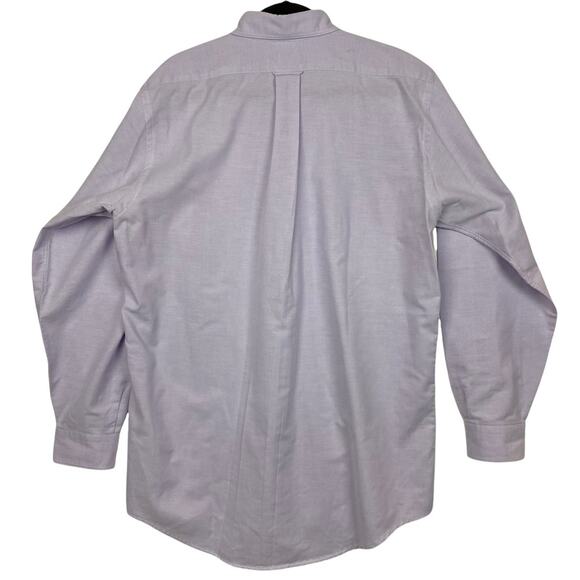 Land’s End Lavender Long Sleeve Button Down Shirt 16.5 Tall - Picture 3 of 8